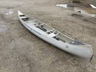 Grumman Canoe 17  Aluminum Boat Canoe With Two Oars And Paddle Used Great Shape