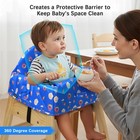 Hoomtree Baby High Chair Cover Restaurant With 3-point Harness portable Blue