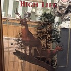 Vintage Miller Beer White Tailed Deer Mirror