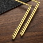 2 Pieces L-shaped Dowsing Rods Pointed Tips Divination Tool Gold-colored
