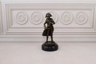 Napoleon Bonaparte Bronze Sculpture - Bronze Statue On Marble Base - French Hero