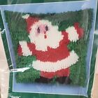 Vintage Sultana Santa Latch Hook Pillow Set Kit No  79319 Sealed Nib 12 x12  