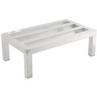 24  X 14  X 8  Restaurant Nsf Aluminum Dunnage Rack Commercial Floor Food Shelf 