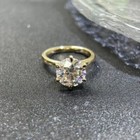 3ct Round Vvs1 Real Moissanite Solitaire Engagement Ring 14k Yellow Gold Plated