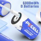 2-10pcs Rechargeable D Size 1 5v Lithium Batteries 6000mwh Usb Plug