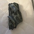 Salamanda Carved Stone Walrus Sculpture Figurine Signed On Rock Base