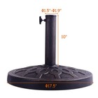 18  Round Umbrella Base Stand Market Patio Standing Outdoor Living Heavy Duty
