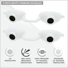 2 Pack Evo Flex Sunnies Flexible Tanning Bed Goggles Uv Eye Protection   