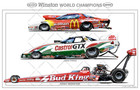 1996 Nhra World Championship Poster Rendering 2 Side Print 28x18 