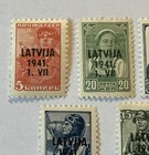 1941 Latvia Stamps Mi  1-6 German Occupation Set Mint