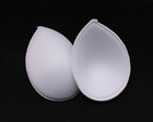 Sew-in Teardrop Bra Cups Pads Inserts 1 Pair Size Medium  cup Size B c  M408 06