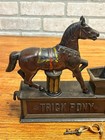 Antique Original 1885 Trick Pony Mechanical Bank   Key Shepard Hardware