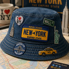 New York License Plate Patch  Vintage Empire State Badge  Retro Nyc Car Tag