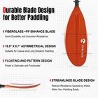 Premium Carbon Fiber Paddle With Reinforced Pp Fiberglass Blade Floating Adjust