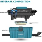 Cordless Shop Vac Compatible With Makita 18v Battery  2 5 Gallon Brushless Hepa 