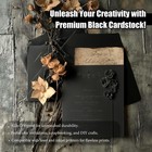30 Sheets Black Cardstock  Card Stock 8 5 X 11  92lb 250gsm Black Paper  Heavy