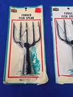 2 Vintage 7    Inch 4   5 Barb Forged Fish Frog Spear Original Kmart Packaging Nos