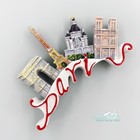 Landmarks Of France Paris Tourist Souvenir 3d Resin Refrigerator Fridge Magnet