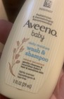 6  1 Fl Oz Pack Aveeno Baby Daily Moisturizer Wash   Shampoo 