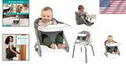 Ultimate Portable Booster Seat - Travel-friendly High Chair For Infants  Gray