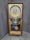Miller Lite High Life Wall Clock Vintage 80   s Faux Wood Grain Frame Pendulum