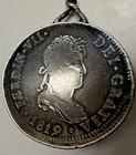 Colonial Mexican 1815 Silver Coin Made Into A Souvenir Spoon  2 Real  Jj Assay