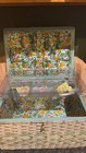 Vintage Wicker Sewing Basket With Floral Lining