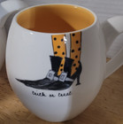 Rae Dunn By Magenta Halloween Mug Coffee Cups - Set Of Five