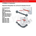 Lykt 4pcs Control  Arms Adjustable Rear Camber toe Kit For Ford   mazda   volvo