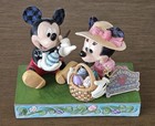 Enesco Jim Shore Disney Traditions Mickey Minnie Easter Artistry Figurine Euc 
