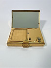 Vintage Elgin American Reuge Music Box Compact Mirror Gold Tone Working
