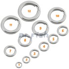 20 100pcs Stainless Steel Split Rings Heavy Duty Lure Tackle Connector 9-400lb