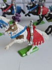 Britains Deetail 1971 Medieval Knights On Horseback Lot Of 6 Vintage Made In   