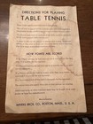 1920 s Marks Brothers Co  Table Tennis Set Incl Ping Pong Balls Complete In Box