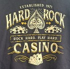 Casino Hard Rock Las Vegas Rock Hard Play Hard Black Full Zip Hoodie Size Xxl