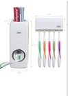 Toothbrush Sterilizer Holder Cleaner And Automatic Toothpaste Dispenser