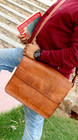 Bag Leather Vintage Messenger Shoulder Men Satchel S Laptop School Briefcase New