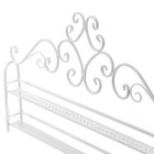 6-tier Nail Polish Display Wall Rack Metal Organizer Fit Up To 120 Bottles White