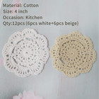 Doilies Cloth Lace Crochet Doilies Place Mats Round Handmade Cotton Placemats Fo
