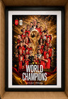 Framed Spain 2026 Fifa World Cup Champions Poster 15 X 20 Inch Spain Cup Champ A