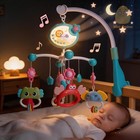 Musical Baby Crib Mobile With Lights Music Projection Remote Control For Infants