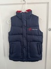 Y2k Vtg Fubu Circa Xcii Navy Blue Embroidered Full Zip Puffer Vest Boys 7 Large