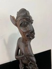 Vintage African Wood Hand Carved Makonde Tribal Art Statue Sculpture 20 