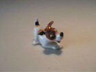 Miniature Bone China Playful Jack Russell Terrier Puppy Dog