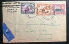 1939 Mwanza Tanganyika British Kut Airmail Marina Hotel Cover To Odense Denmark