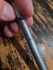 Vintage Sheaffer Imperial 444 Fine Brushed Steel Ballpoint Click Pen - White Dot