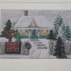 Rebecca Boline Christmas Cottage Postcard Quilt Kit Fabric Winter Scene 2005