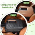 Car Center Console Armrest Cover Pad Fit For Tundra 2007-2021 Waterproof Black