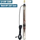 3  Deep Well Submersible Pump 3 4 Hp  220v  13 Gpm  247 Ft Max 60hz  1 In Npt