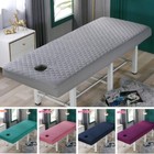 10 Colors Beauty Massage Bed Fitted Sheet Quilted Elastic Salon Spa Bed Sheet 